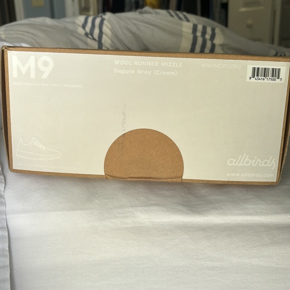 BRAND NEW Allbirds Wool Runner Mizzles - Men's Size 9 - Dapple Grey - Picture 6 of 6